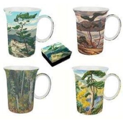 McIntosh Fine Bone China "Group of Seven" Set of 4 Mugs